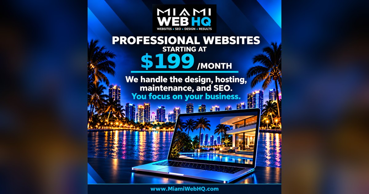 Bilingual English and Spanish website for a Miami small business